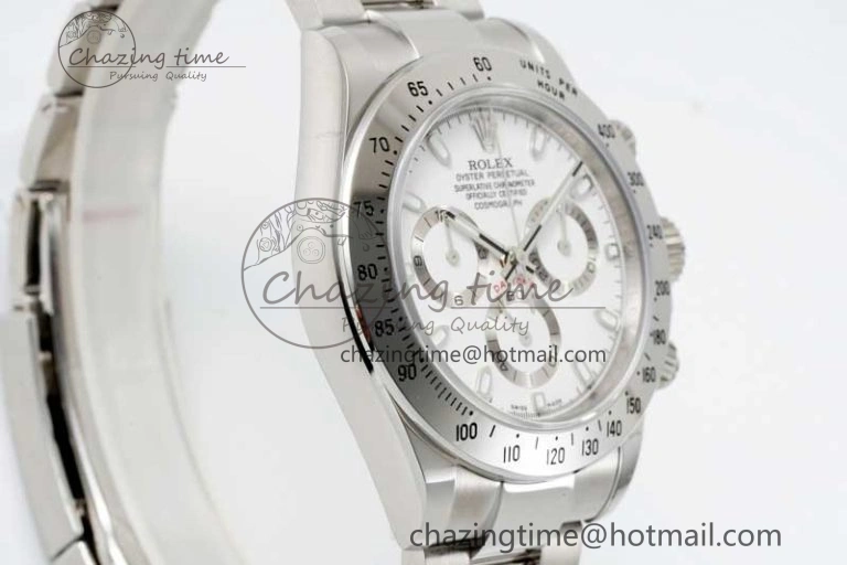 Daytona 116520 QF 1:1 Best Edition 904L SS Case and Bracelet White Dial SA Durable 2271