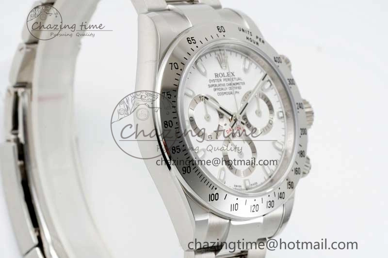 Daytona 116520 QF 1:1 Best Edition 904L SS Case and Bracelet White Dial SA Durable 2271