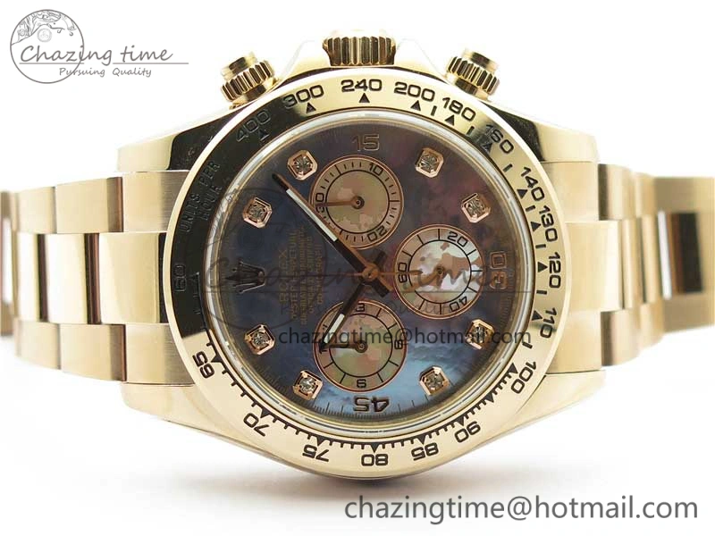 Daytona 116520 RG UBF Best Edition Ice Blue MOP Crystal Markers Dial on RG Bracelet A WaterResistant 2941