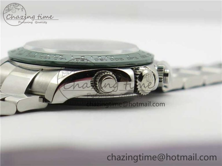 Daytona 116520 Real Ceramic Bezel SS UBF Best Edition Green Stick Markers Dial on SS Bracelet A Durable 2945