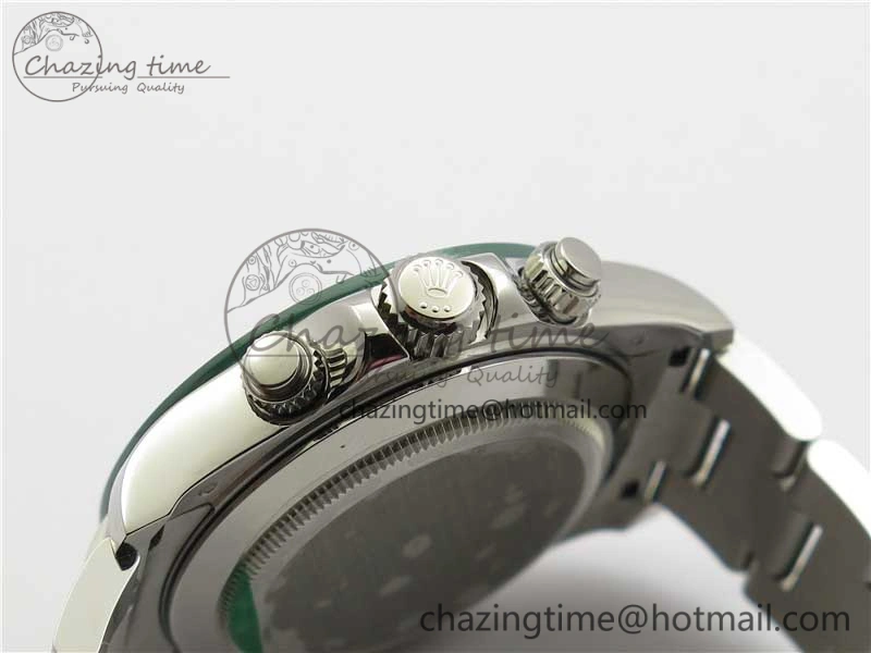 Daytona 116520 Real Ceramic Bezel SS UBF Best Edition Green Stick Markers Dial on SS Bracelet A Durable 2945
