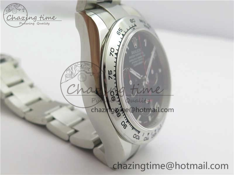 Refined Daytona 116520 SS Noob 1:1 Best Edition Black Dial On SS Bracelet A 2987