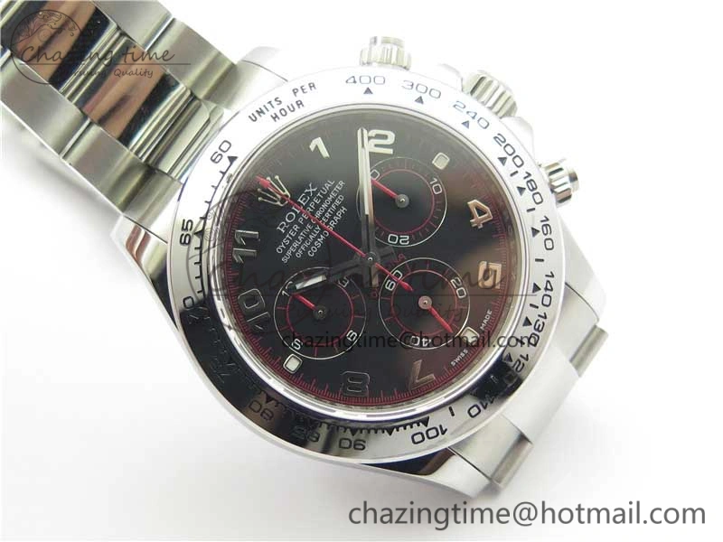Refined Daytona 116520 SS Noob 1:1 Best Edition Black Dial On SS Bracelet A 2987