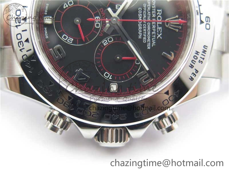 Refined Daytona 116520 SS Noob 1:1 Best Edition Black Dial On SS Bracelet A 2987