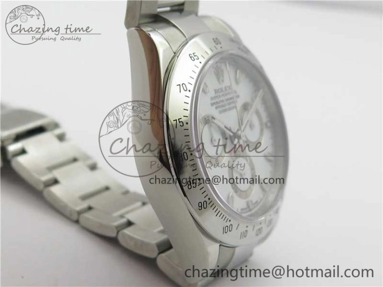 Daytona 116520 SS Noob 1:1 Best Edition White Dial On SS Bracelet A Snug 2986
