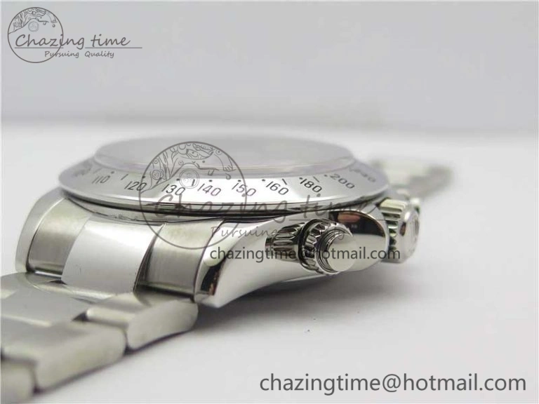 Daytona 116520 SS Noob 1:1 Best Edition White Dial On SS Bracelet A Snug 2986