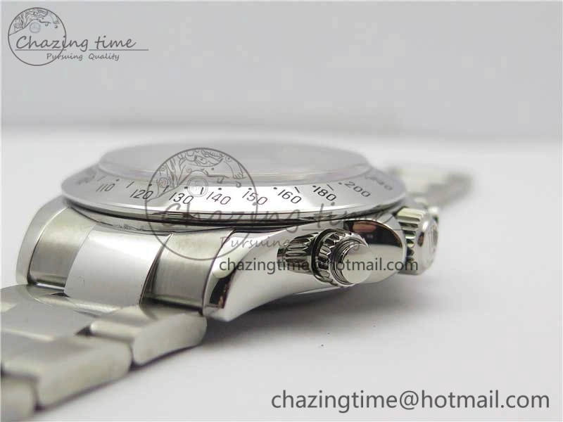 Daytona 116520 SS Noob 1:1 Best Edition White Dial On SS Bracelet A Snug 2986