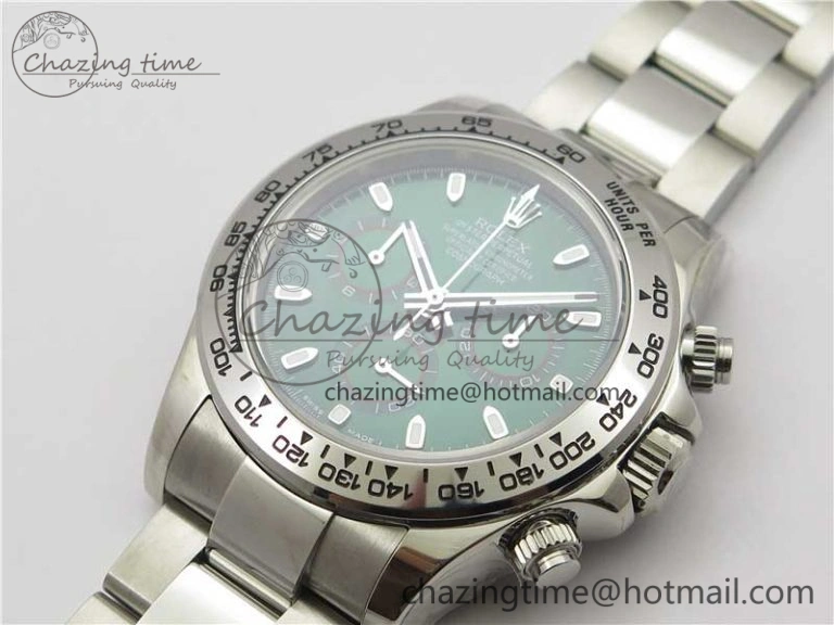 Daytona 116520 SS UBF Best Edition Green Stick Markers Dial on SS Bracelet A MoistureWicking 2949
