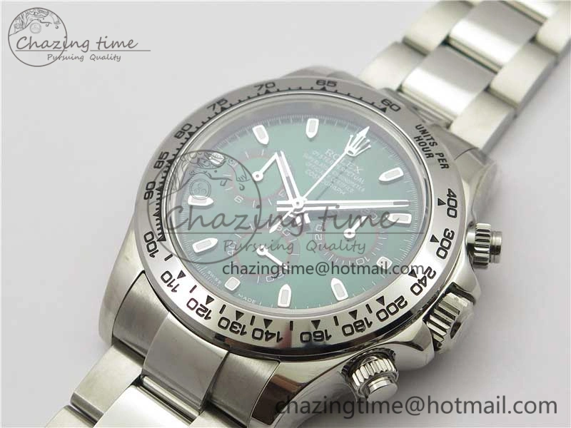 Daytona 116520 SS UBF Best Edition Green Stick Markers Dial on SS Bracelet A MoistureWicking 2949