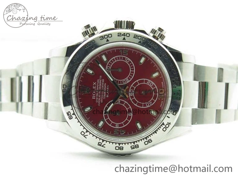 Flexible Daytona 116520 SS UBF Best Edition Red Stick Markers Dial on SS Bracelet A 2951