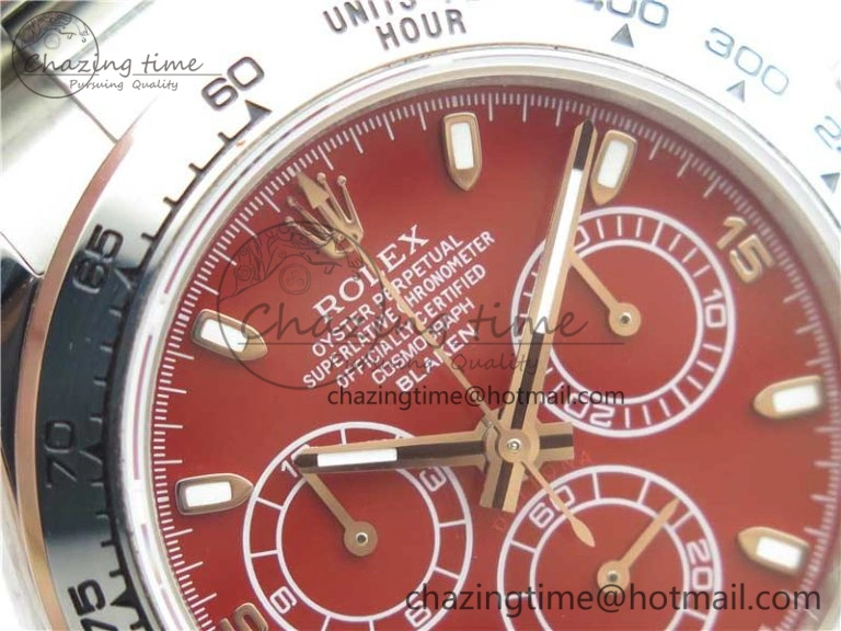 Flexible Daytona 116520 SS UBF Best Edition Red Stick Markers Dial on SS Bracelet A 2951