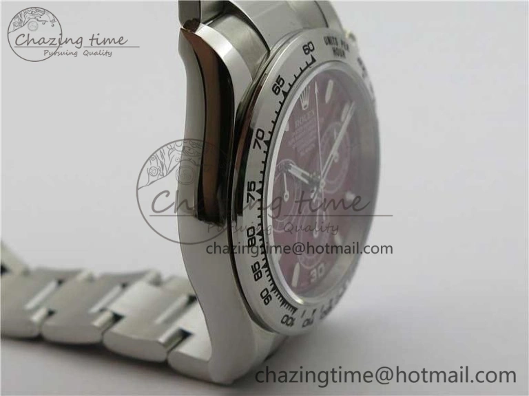 Flexible Daytona 116520 SS UBF Best Edition Red Stick Markers Dial on SS Bracelet A 2951