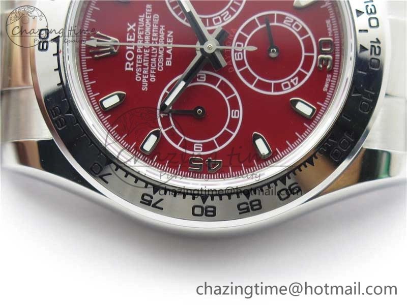 Flexible Daytona 116520 SS UBF Best Edition Red Stick Markers Dial on SS Bracelet A 2951