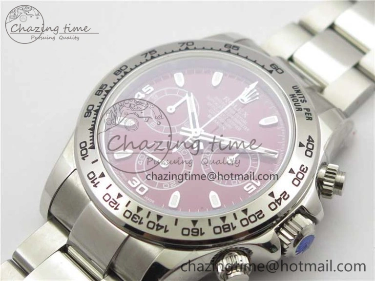 Flexible Daytona 116520 SS UBF Best Edition Red Stick Markers Dial on SS Bracelet A 2951