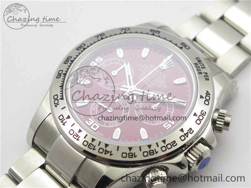 Flexible Daytona 116520 SS UBF Best Edition Red Stick Markers Dial on SS Bracelet A 2951