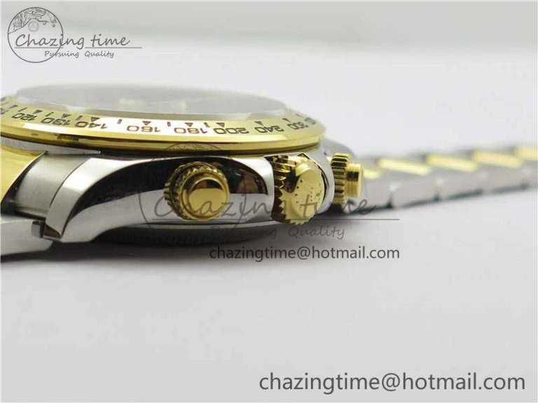 Daytona 116520 SS YG UBF Best Edition Ice Blue MOP Crystal Markers Dial on SS YG Bracelet A Tailored 2936