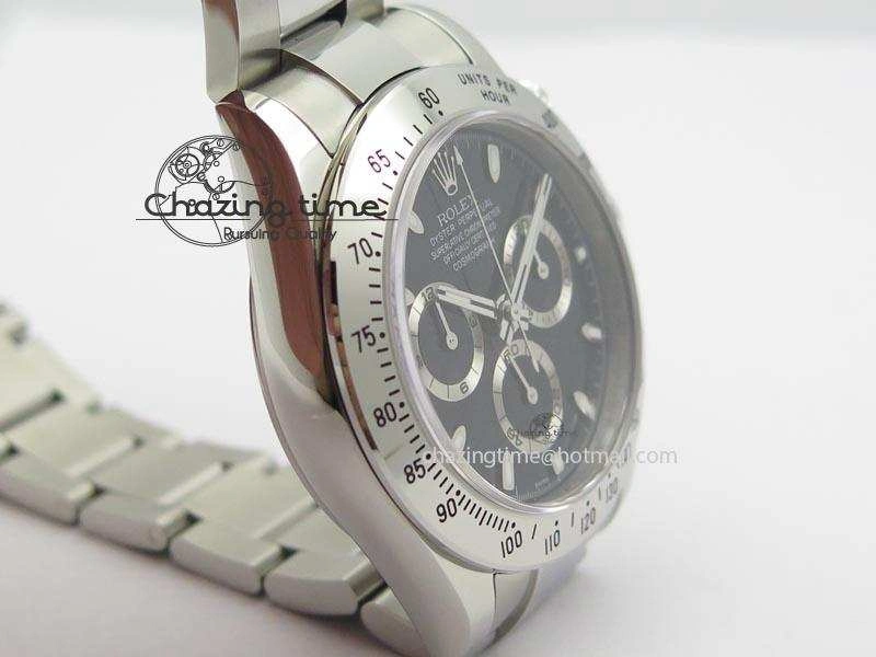 Affordable Daytona 116520 V2 BP Best Edition Black Dial On SS Bracelet A 3945