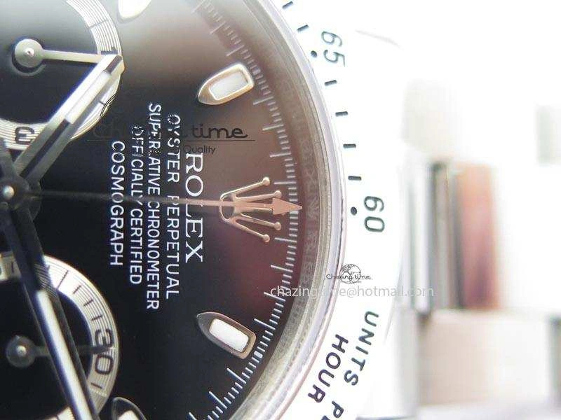 Affordable Daytona 116520 V2 BP Best Edition Black Dial On SS Bracelet A 3945