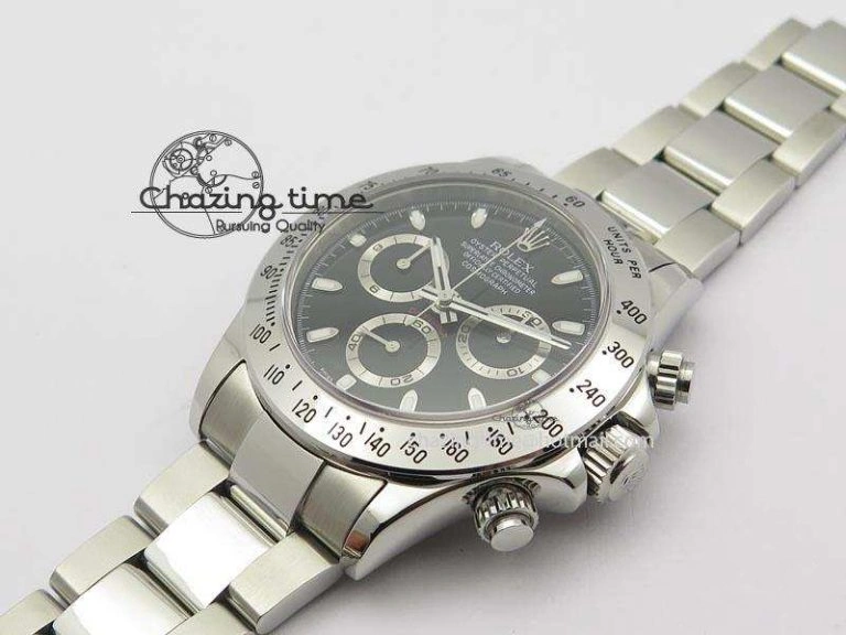 Affordable Daytona 116520 V2 BP Best Edition Black Dial On SS Bracelet A 3945