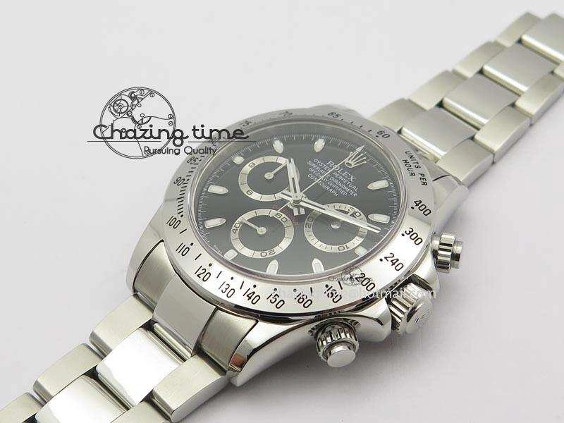 Affordable Daytona 116520 V2 BP Best Edition Black Dial On SS Bracelet A 3945