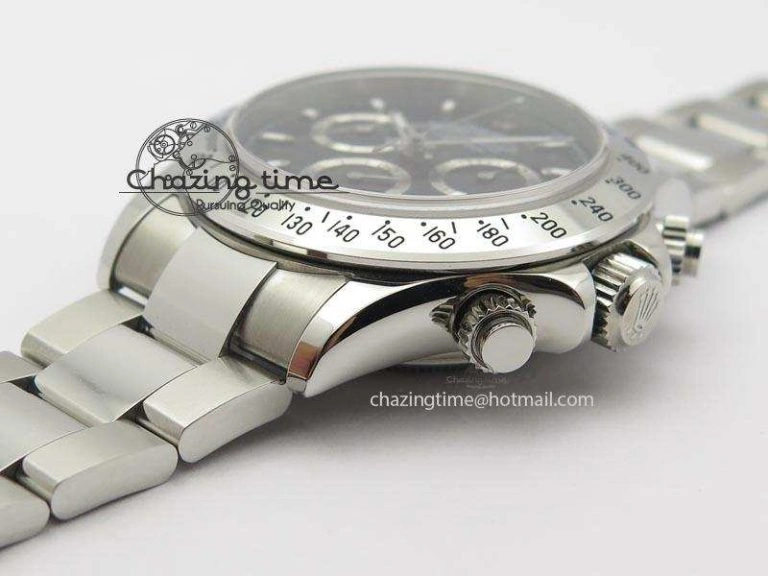 Affordable Daytona 116520 V2 BP Best Edition Black Dial On SS Bracelet A 3945