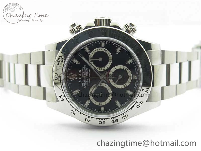 Daytona 116520 VRF 1:1 Best Edition Black Dial on SS Bracelet A Thermal 2658