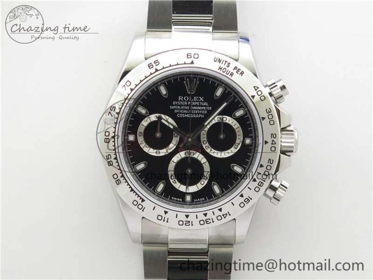 Daytona 116520 VRF 1:1 Best Edition Black Dial on SS Bracelet A Thermal 2658
