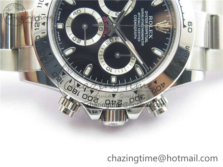 Daytona 116520 VRF 1:1 Best Edition Black Dial on SS Bracelet A Thermal 2658