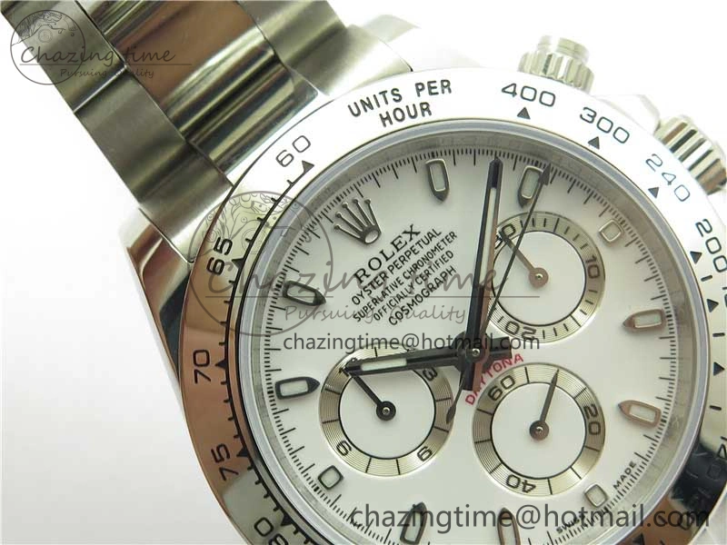 Daytona 116520 VRF 1:1 Best Edition White Dial on SS Bracelet A Vibrant 2661