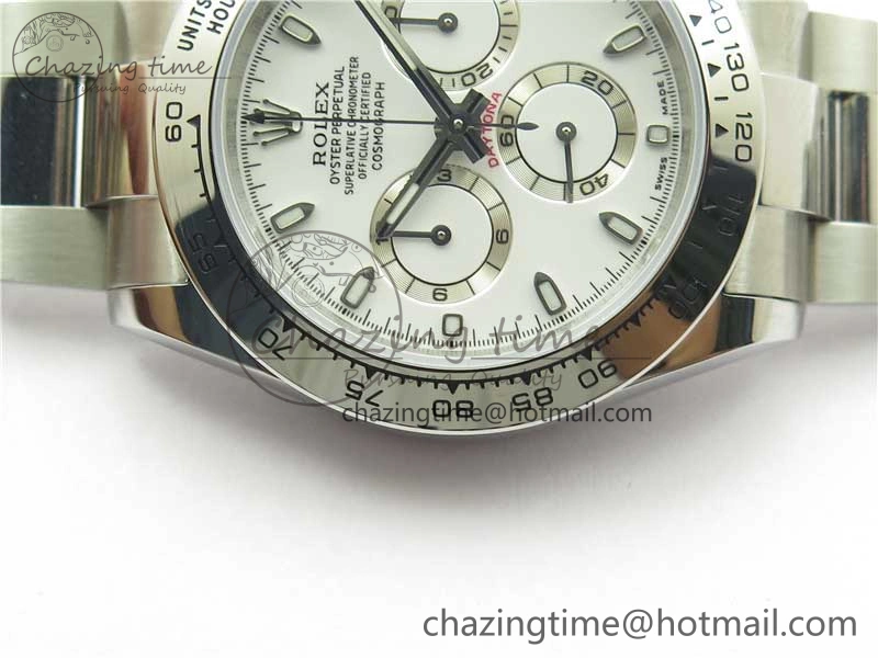 Daytona 116520 VRF 1:1 Best Edition White Dial on SS Bracelet A Vibrant 2661