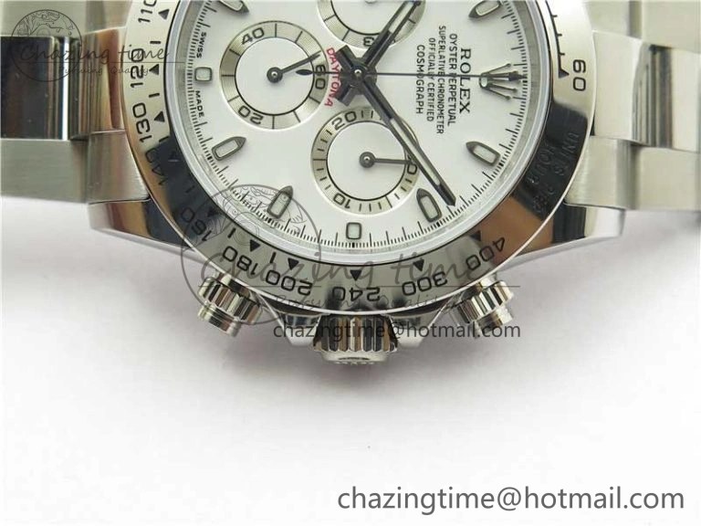 Daytona 116520 VRF 1:1 Best Edition White Dial on SS Bracelet A Vibrant 2661