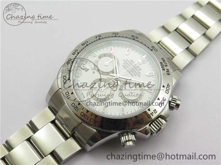 Daytona 116520 VRF 1:1 Best Edition White Dial on SS Bracelet A Vibrant 2661