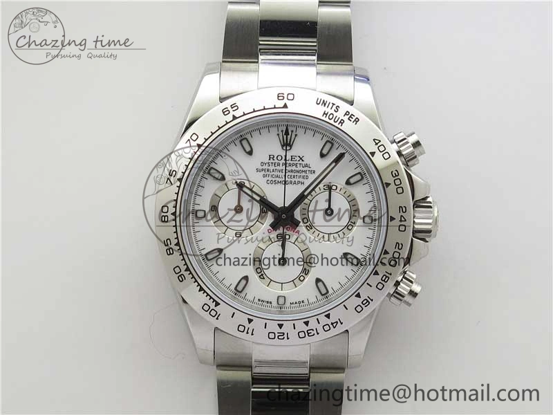 Daytona 116520 VRF 1:1 Best Edition White Dial on SS Bracelet A Vibrant 2661