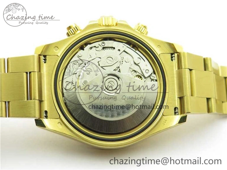 TravelReady Daytona 116520 YG UBF Best Edition Ice Blue MOP Crystal Markers Dial on YG Bracelet A 2939