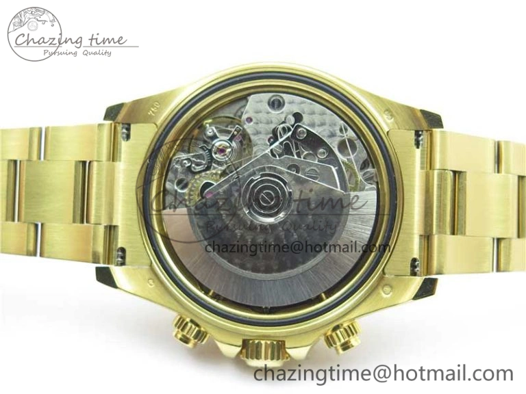 TravelReady Daytona 116520 YG UBF Best Edition Ice Blue MOP Crystal Markers Dial on YG Bracelet A 2939