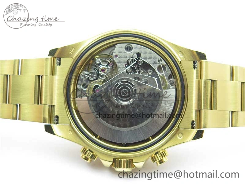 TravelReady Daytona 116520 YG UBF Best Edition Ice Blue MOP Crystal Markers Dial on YG Bracelet A 2939