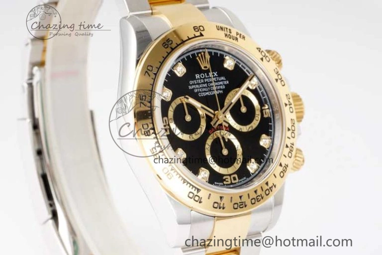 Daytona 116523 BTF 1:1 Best Edition 904L SS Case and Bracelet Black Diamonds Dial SA EyeCatching 2339