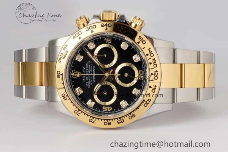 Daytona 116523 BTF 1:1 Best Edition 904L SS Case and Bracelet Black Diamonds Dial SA EyeCatching 2339