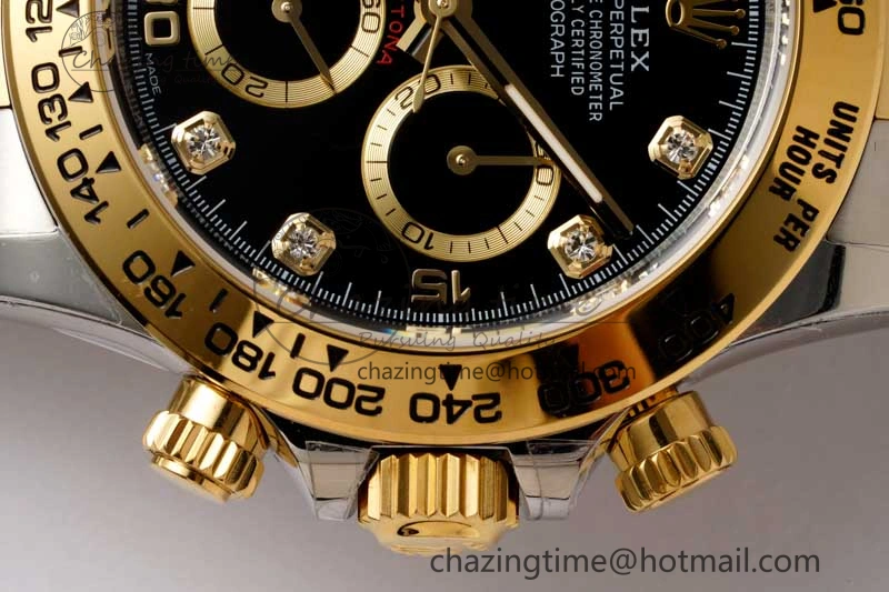 Daytona 116523 BTF 1:1 Best Edition 904L SS Case and Bracelet Black Diamonds Dial SA EyeCatching 2339