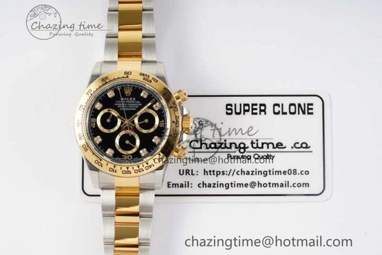 Daytona 116523 BTF 1:1 Best Edition 904L SS Case and Bracelet Black Diamonds Dial SA EyeCatching 2339