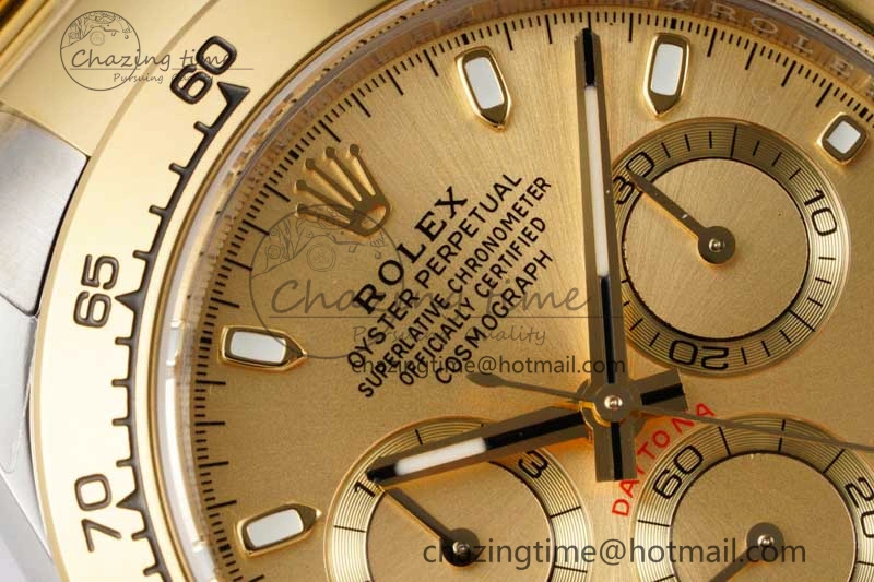 HighPerformance Daytona 116523 BTF 1:1 Best Edition 904L SS Case and Bracelet YG Dial SA 2338