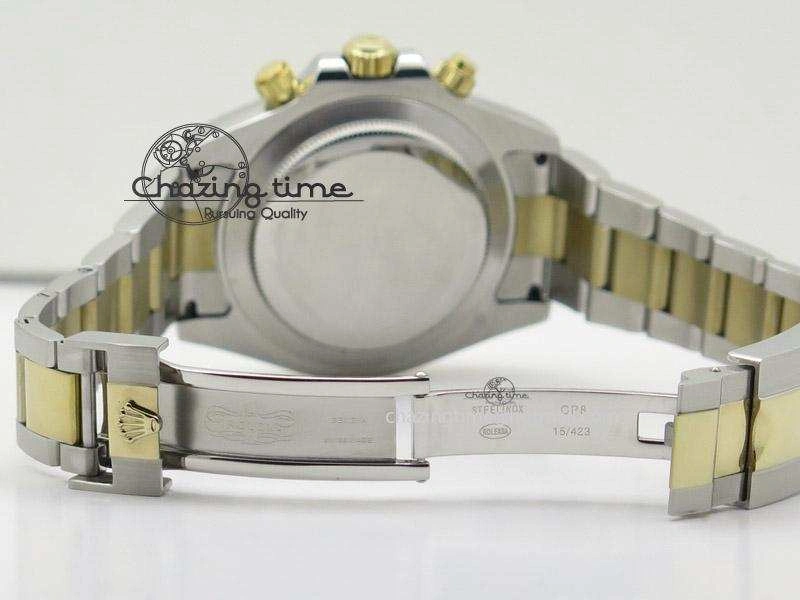 Daytona 116523 SS YG Black Dial On SS YG Bracelet A7750 JF Durable 4029
