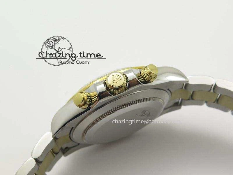 Daytona 116523 SS YG Black Dial On SS YG Bracelet A7750 JF Durable 4029