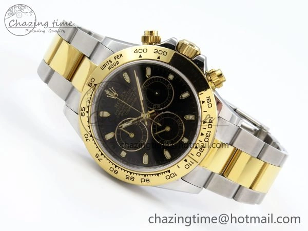 Daytona 116523 SS YG VRF 1:1 Best Edition Black Dial on SS YG Bracelet A Versatile 1647
