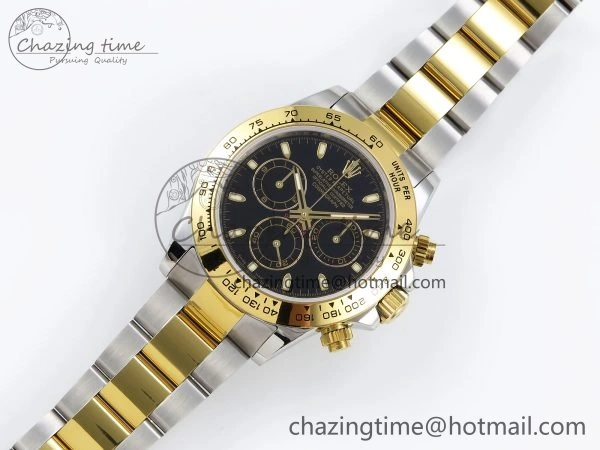 Daytona 116523 SS YG VRF 1:1 Best Edition Black Dial on SS YG Bracelet A Versatile 1647