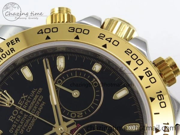 Daytona 116523 SS YG VRF 1:1 Best Edition Black Dial on SS YG Bracelet A Versatile 1647