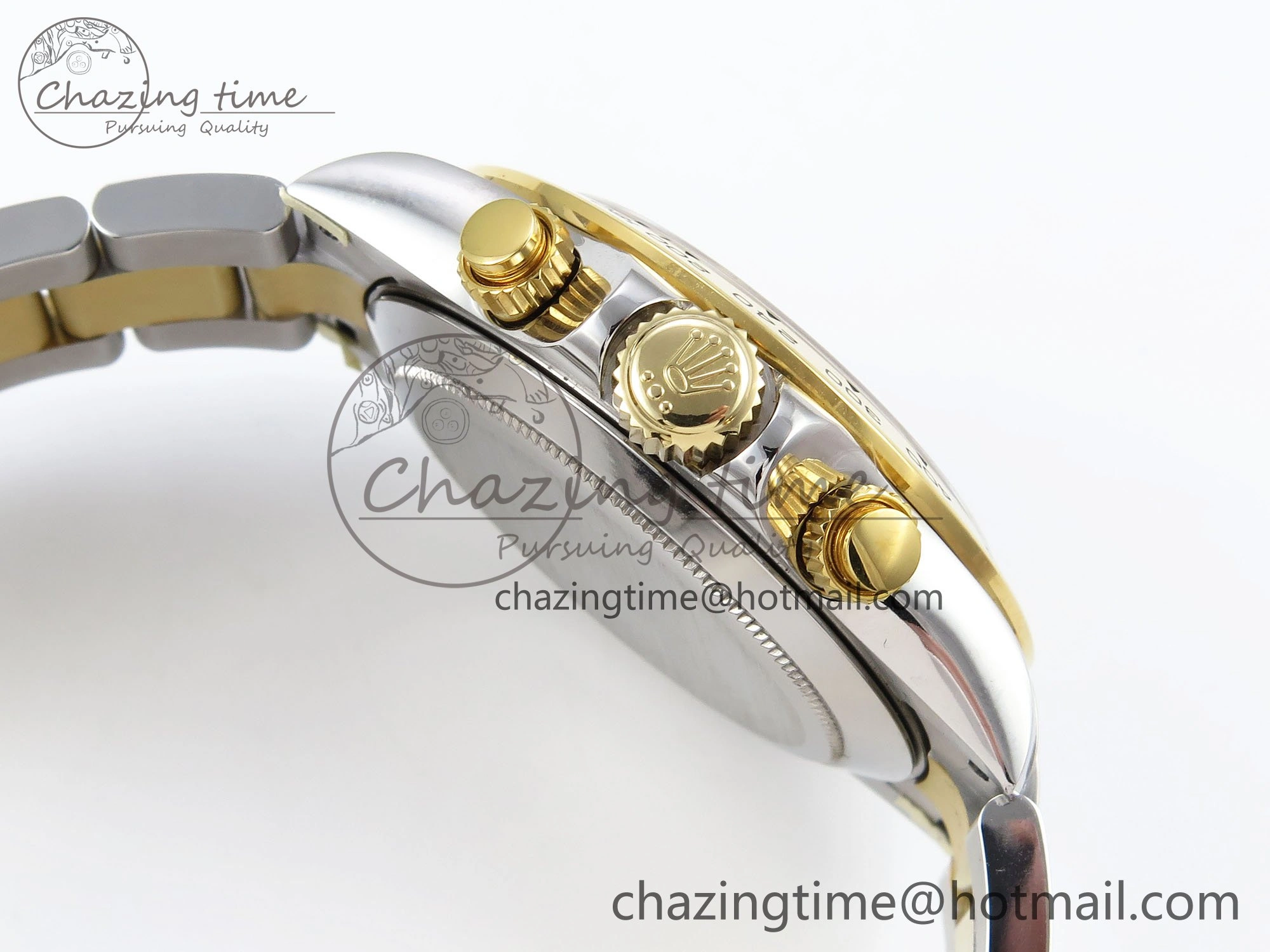 Daytona 116523 SS YG VRF 1:1 Best Edition White Diamonds Dial on SS YG Bracelet A Original 1644
