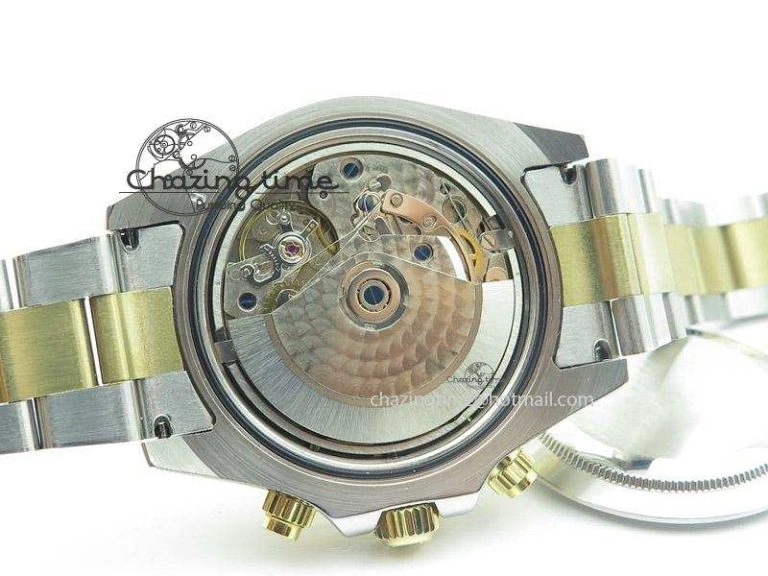 SportInspired Daytona 116523 SS YG White Dial On SS YG Bracelet A7750 JF 4028