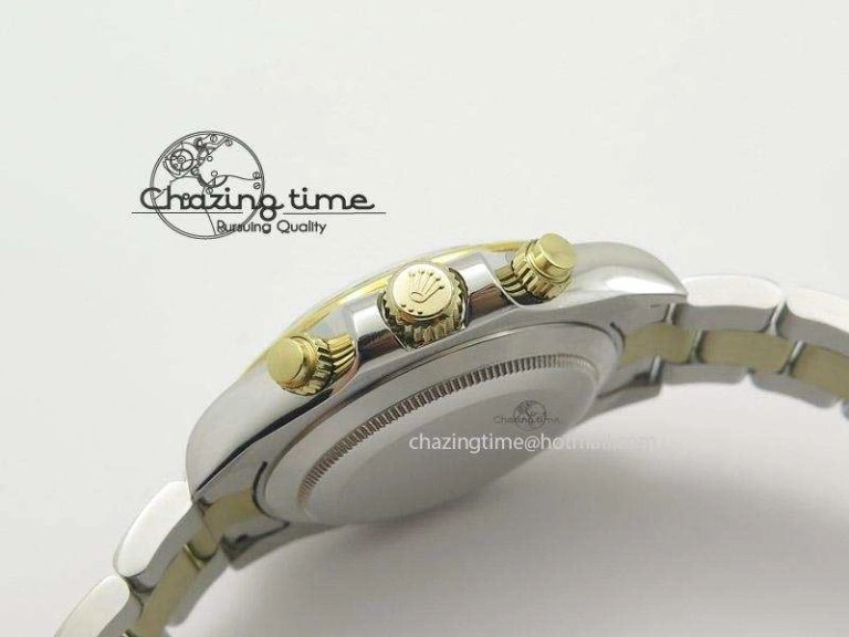 SportInspired Daytona 116523 SS YG White Dial On SS YG Bracelet A7750 JF 4028