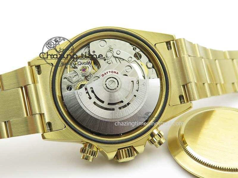 Sophisticated Daytona 116523 YG JF Best Edition Black Dial On YG Bracelet A 3817